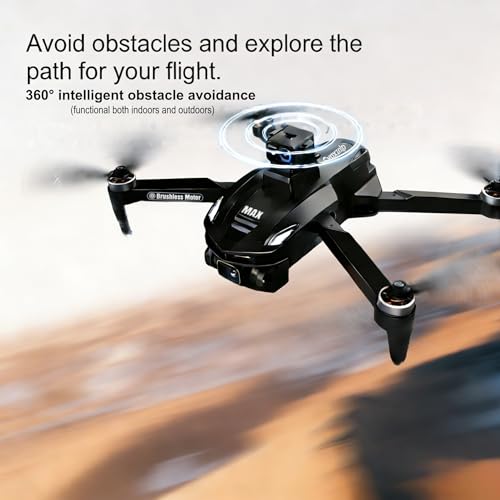 Image of V168MAX Drones with Camera for Adults 4k, Black (3 Batteries)