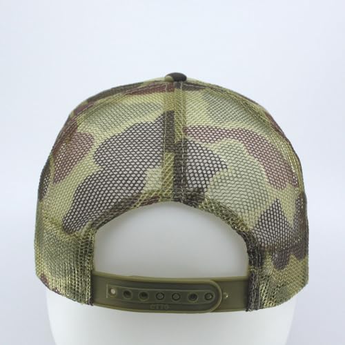 Image of The Vintage Year High Crown Foam Mesh Camouflage Trucker Hat Baseball Cap