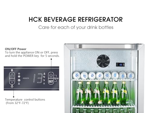 Hck C150 24 Inch Freestanding/Built-In Beverage Cooler Refrigerator thumb #1