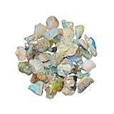 InfinityGemsArt 150+pcs Ethiopian Raw Fire Opal Loose Wholesale Bulk Stones, Birthstone, Natural Rough Gemstones, DIY & Jewelry Making Supply, Chakra Energy Healing Crystals, Tiny Gem Collection