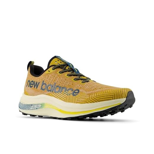 New Balance Baskets FuelCell Supercomp Trail pour homme, Caramel au beurre/mer profonde, 41.5 EU