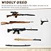 LOIUO Gun Rack Storage Wall Mount Rifles Shotgun Hooks Horizontal Metal Stainless Steel Hangers for Storing Shotguns Rifles Archery Bow Heavy Duty (2 Pairs)
