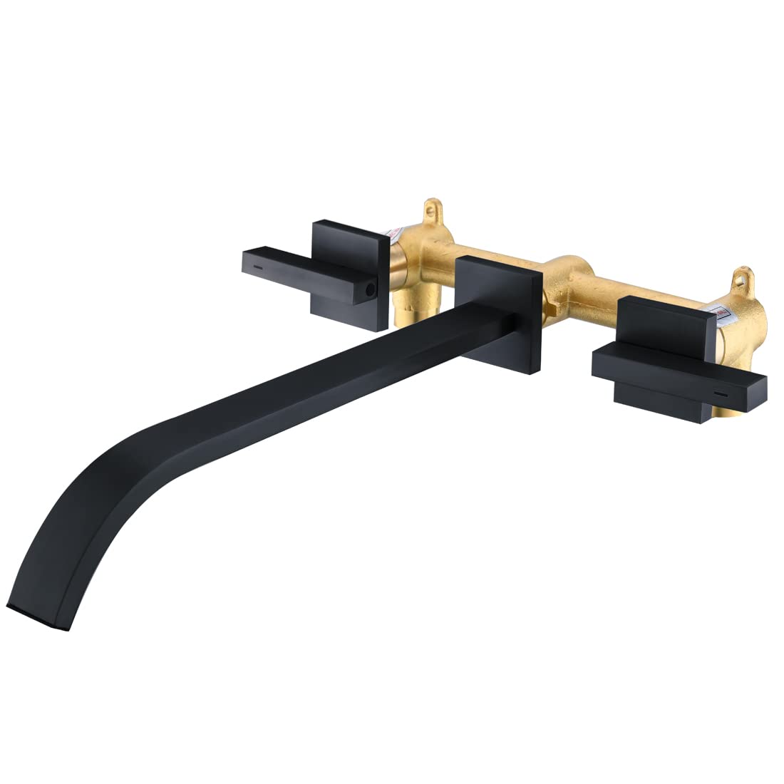 Photo 1 of *stock photo for reference* BEIYI Wall Mount Tub Filler Matte Black Bathtub Faucet 