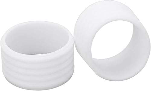 BORDSTRACT Anillo de agarre de tenis, 2 piezas, mango de raqueta de tenis, anillo de fijación de tenis para tenis, bádminton, squash, raquetas,