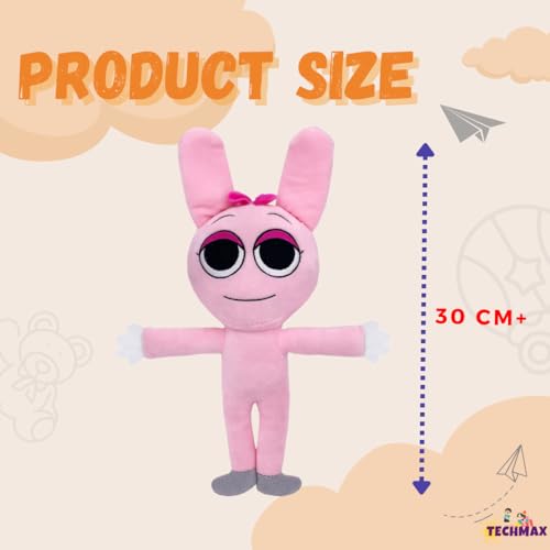 Image of Pink Standing Bow Sprunki Plush Toys