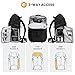 TARION Kamerarucksack Wandern Fotorucksack Groß Kamerarucksäcke Wasserfester Kamera Rucksack mit Laptopfach Wasserdicht Regenhülle für Drohnen SLR DSLR Spiegelrelex Kameras Objektive(HX-L,Schwarz)