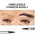 2-in-1 Dual Ended Microblading Eyebrow Pen & Eyebrow Brush, Waterproof 2-Fork-Tip & Precise Brush-Tip for Natural Hair-Like Brows, Perfect Eyebrows Make up,Last 24Hrs. (Deep brown)