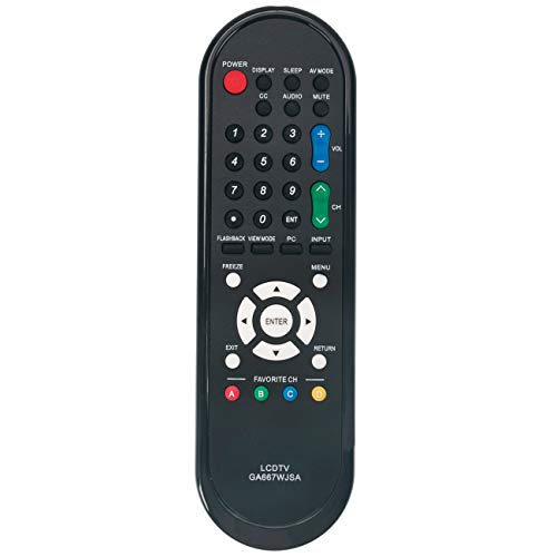 GA667WJSA Replacement Remote Control fit for Sharp TV LC-32M44 LC-46SB57UN LC-52D78 LC-32M44L LC-32SB21 LC-52SB55U LC-52SB57 LC-32D44 LC-32SB21U LC-32SB220 LC-SB220U LC-32SB23 LC-32D44U LC-32D47