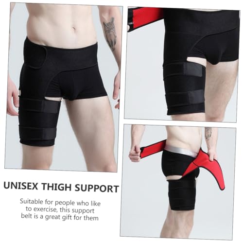 Faja lumbar premium con soporte de muslo para levantadores miniatura 3