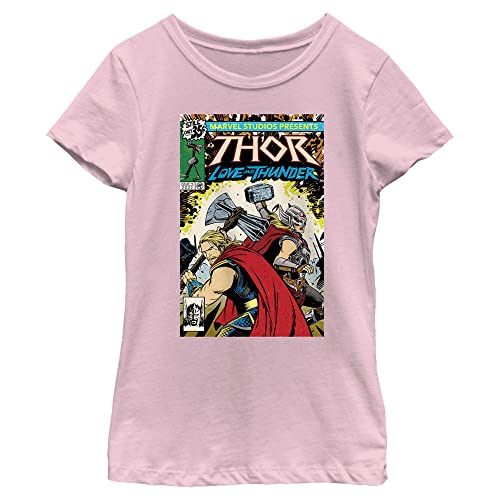 T-shirt Thor Marvel Love & Thunder rose taille XL vêtement imprimé comics vêtement d'été fille