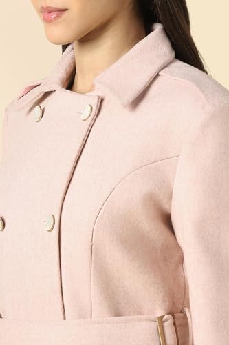 Image of Women Pink Solid Casual Jacket