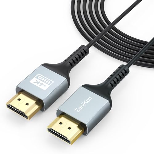 ZeniKon 20 FT HDMI Cable 4K Thin HDMI Cable, Long HDMI Cord 20 Foot (Slim & Flexible) Supports...