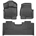 Husky Liners 94051 Black Weatherbeater Front & 2nd Seat Floor Liners Fits 2015-19 Ford F-150 SuperCab