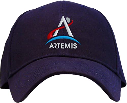Spiffy Custom Gifts Artemis Mission Logo Pro Style Embroidered Baseball Cap Navy