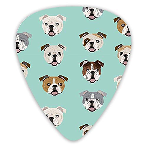 Médiators pour guitare Stupid Funny English Bulldog Premium Bass Picks pour guitare électrique et guitares basses avec… - Les Beatles, Paul McCartney, John Lennon, RIngo Starr, George Harrison Médiators pour guitare Stupid Funny English Bulldog Premium Bass Picks pour guitare électrique et guitares basses avec…