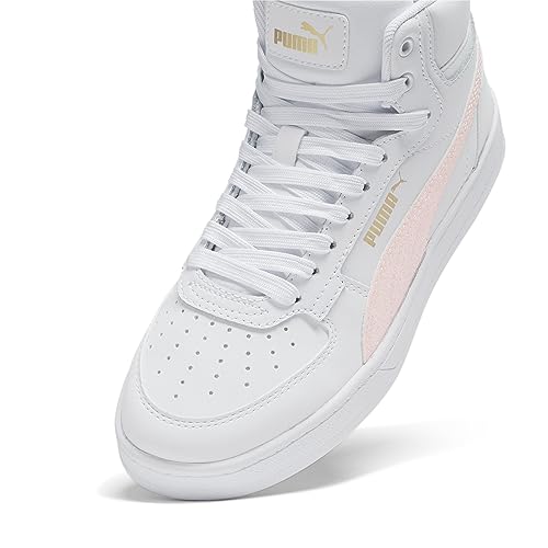 PUMA Kids Girls Caven 2.0 Mid Sparkle Jr Lace Up Sneakers Shoes - White2