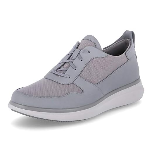 Clarks Men's Low-Top Sneakers, Grey Grey Combi Grey Combi, 9.5