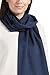 Fishers Finery Women's 100% Pure Cashmere Scarf; Pill Resistant Winter Fashion Accessory (Navy)