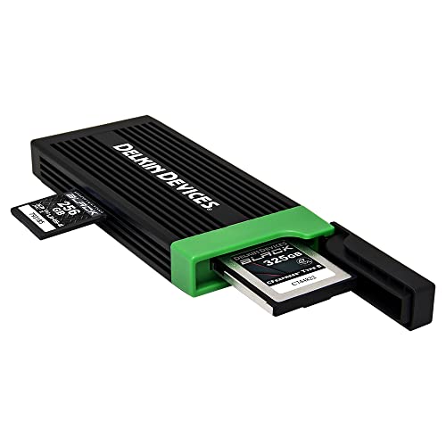 Delkin Devices 325Gb Black Cfexpress Type B Memory Card & Usb 3.2 Dual-Slot Reader #TOP3