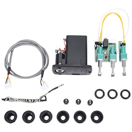 Chsy 3バンド アコースティッククラシックギターイコライザー ギターEQプリアンプ 簡潔なベーストーン ボリューム調整可能なビオラオピックアップ