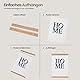 LIKARTO Premium-Posterleiste Holz Eiche A4 | 21 cm - Hochwertige magnetische Bilderleiste aus Echtholz inklusive Lederband - Einfaches Bilder aufhängen