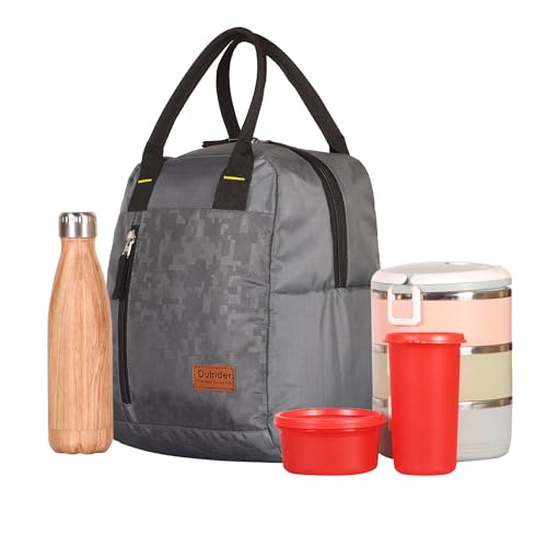 Image of Outrider Jumbo Lunch Bag,Lunch Bag for Office Men, Women and Kids, Quality Tiffin Bag for School, Picnic, Work, Carry Bag for Lunch Box