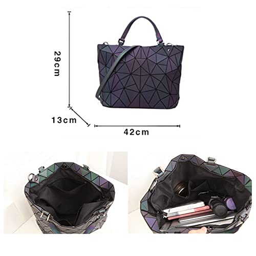 Sac à main géométrique haut de gamme avec effet holographique unique - 4