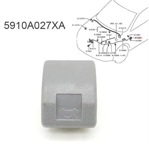 Poignée de capot pour Mitsubishi Lancer avec finition origine 5910A027XA - 6