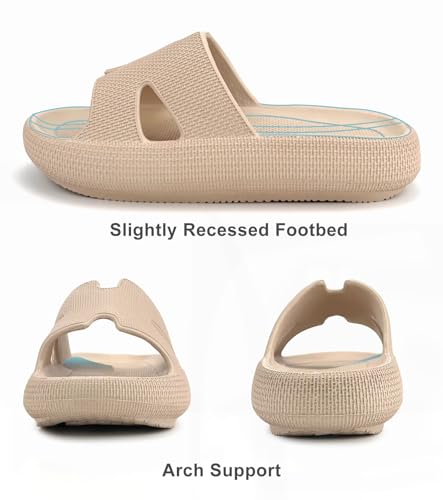 Image of Haifago Cloud Slippers for Womens Soft Foam Recovery Slides, Pillow Cushion Sandals for Women, House Bathroom Dorm Shower Essentials