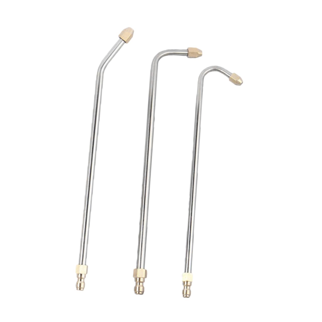 Balacoo 3-piece Stainless Steel Pressure Washer Extension Wand 90° Angle Nozzle Long Pressure Washer Wand Nozzle Replacement