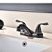 Hotis Home Antique Oil Rubbed Bronze Double Handle Lavatory Bathroom Vanity Vessel Sink Faucet