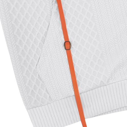 Men's Half Zip Up Hoodies Fall Casual Long Sleeve Textured Hooded Sweatshirts Fashion Pullover Tops with Pocket4