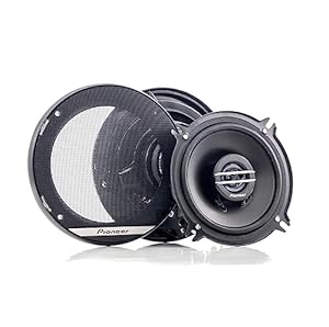 PIONEER TS-G1320F 13 cm 2-Weg-Koaxiallautsprecher Set mit 2 Lautsprechern (je 250 W max., 35 W Sinus), kraftvoller Klang, hoher Wirkungsgrad, 44.3 mm Einbautiefe, 121 mm Einbauausschnitt, mit Gitter