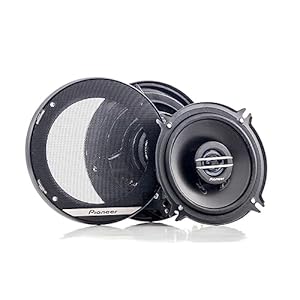 PIONEER TS-G1320F 13 cm 2-Weg-Koaxiallautsprecher Set mit 2 Lautsprechern (je 250 W max., 35 W Sinus), kraftvoller Klang, hoher Wirkungsgrad, 44.3 mm Einbautiefe, 121 mm Einbauausschnitt, mit Gitter