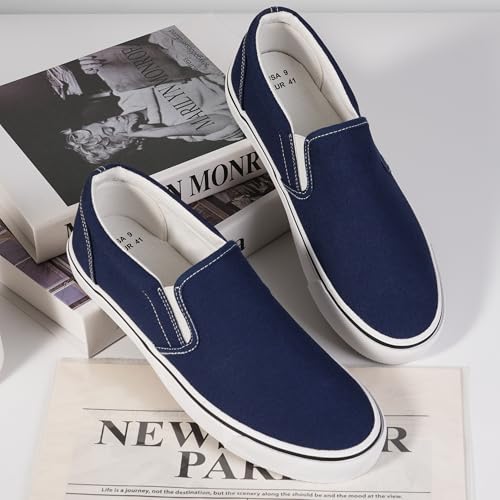Mens Classic Slip on Canvas Shoes Casual Loafers Fashion Sneakers4