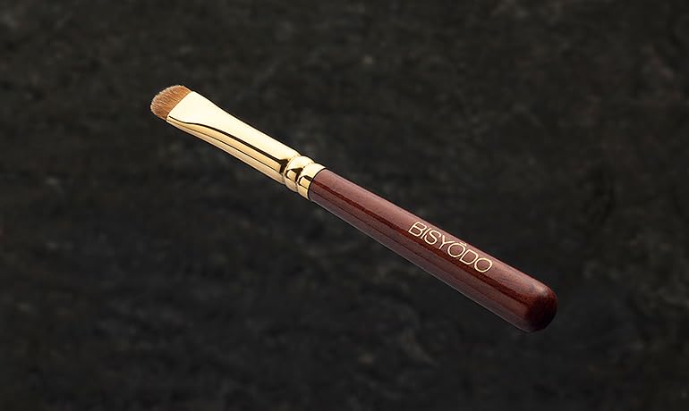 BISYODO Short Series Shadow Liner Brush - Round Flat Type, Brown