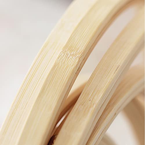 6 Pieces Embroidery Hoops Adjustable Bamboo Circle,Cross Stitch Hoop Ring Bulk Wholesale For Diy Craft Wedding Decoration (8 Inch) #TOP4