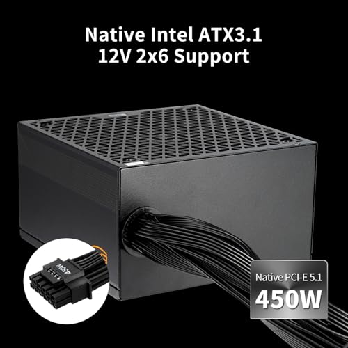 Image of PCCOOLER YK850 850W 80 Plus Bronze ATX 3.1 Non-Modular Power Supply | 850W ATX 3.1 Bronze PSU with active PFC, a 135mm smart fan, fixed cables and a 7-year limited warranty