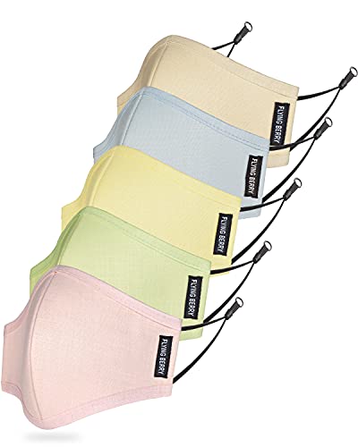 Image of FLYING BERRY Comfortable Anti Pollution Multi Layers Washable Linen Face Mask