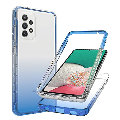 Ή@ for Samsung Galaxy A33 5G gуP[X,w\̗h~ёϏՌیJo[,Ή@ for Samsung Galaxy A33 5G SM-A336 P[X 2 in 1 P[XJo[ Blue