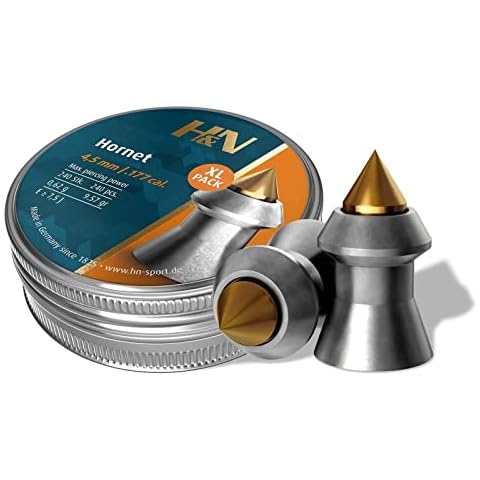 H&N Hornet XL-Pack - 4,50 mm / .177 Cal. - 240 Stück; Diabolo Luftgewehrkugel mit hoher Durchschlagskraft im Hornet XL-Pack Cover