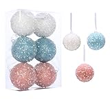 Christmas Balls Ornaments Decoration for 2020 Santa’s Factory New Design Hanging Xmas Balls Pendants Baubles Set for Christmas Tree Decorations Collections (6ct 3.15