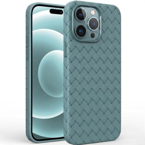 Coque iPhone 15 Pro grise en TPU souple tressé antichoc Callyue