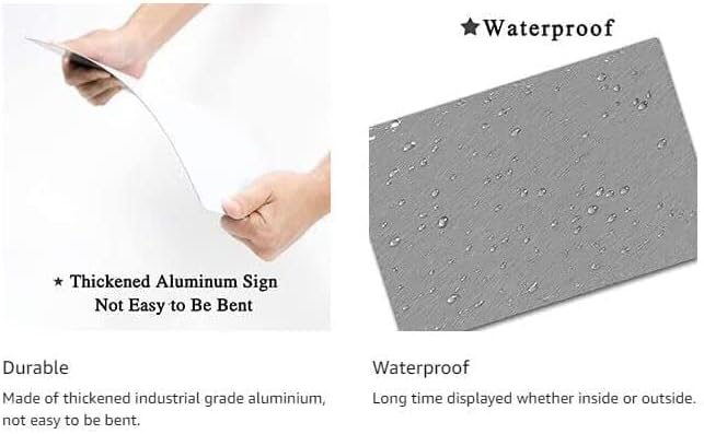 Señal de aluminio para piscina 12x8 pulgadas miniatura 9