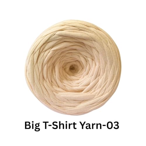Image of VCR Sea Green Big T-Shirt Yarn, 100 Meters Length, Recycled & Fashionable Craft Yarn, Pack of 1, Suitable for Crochet, Knitting & DIY Bags, Baskets, Cushions & Home Decor Projects