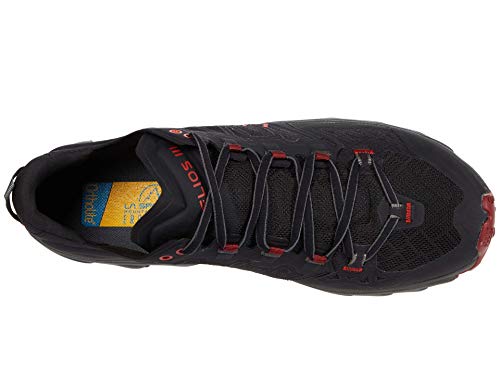 La Sportiva Mens Helios Iii Trail Running Shoes, Black/Poppy, 9.5 #TOP1