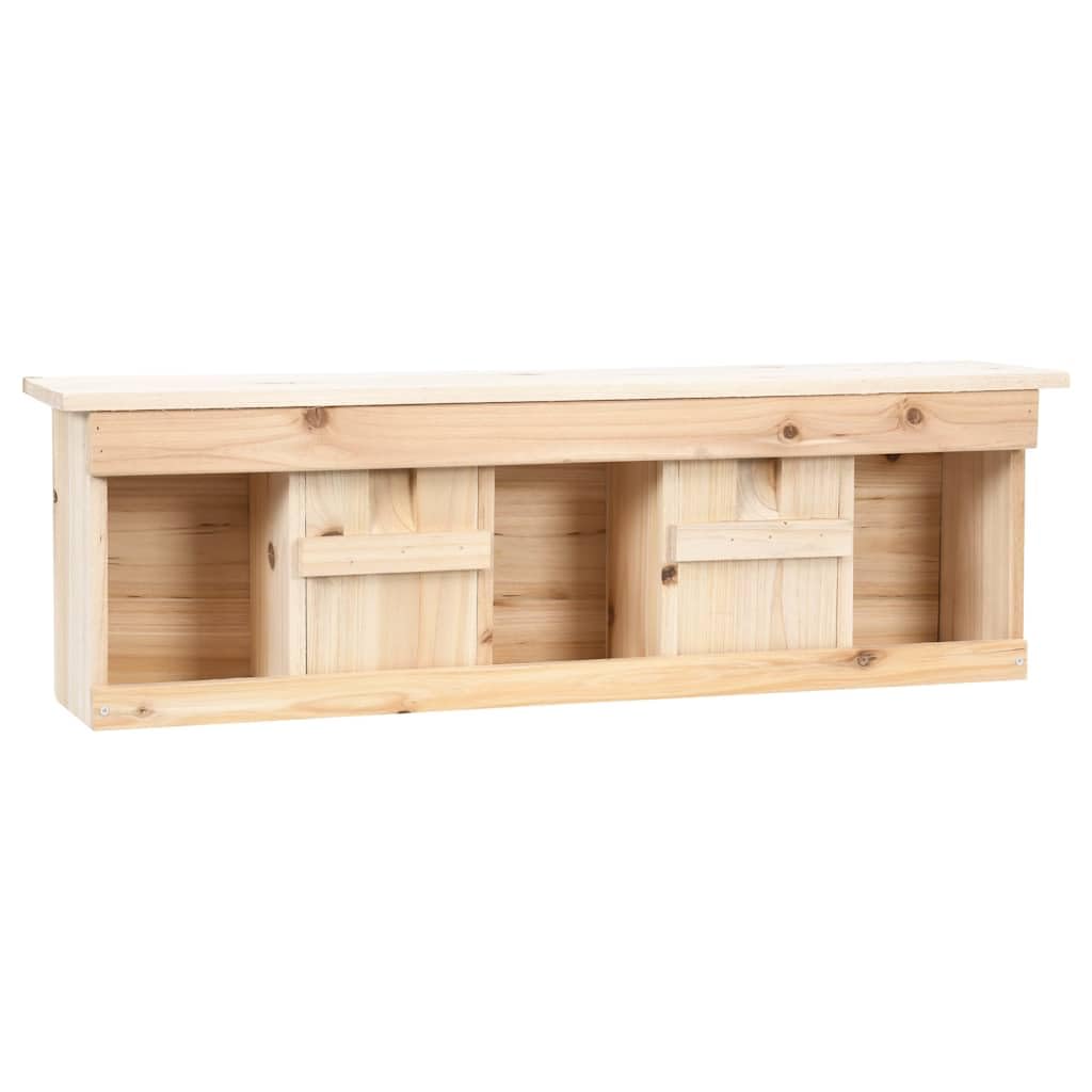 Nistkasten für Spatzen, 5 Kammern, aus massivem Tannenholz, 68 x 15 x 21 cm