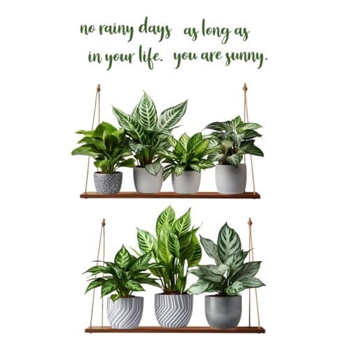 Vinilo Decorativo Planta Verde Adhesiva 30x90 cm