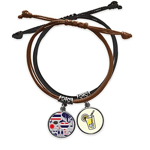 Bracelet corde thaïlandaise en cuir tressé main : l'élégance artisanale