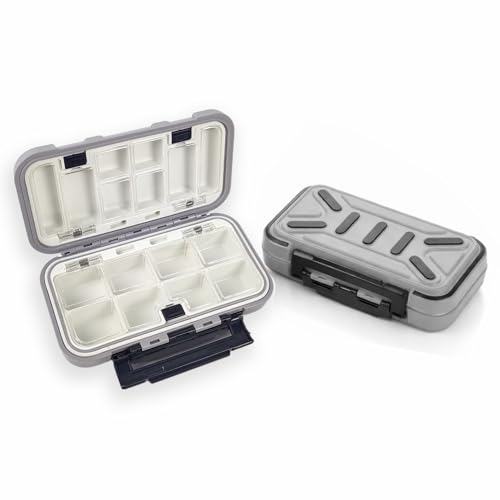 Aventik Caja Impermeable para Pesca con Mosca 2-Pack, Estuche Ajustable miniatura 1